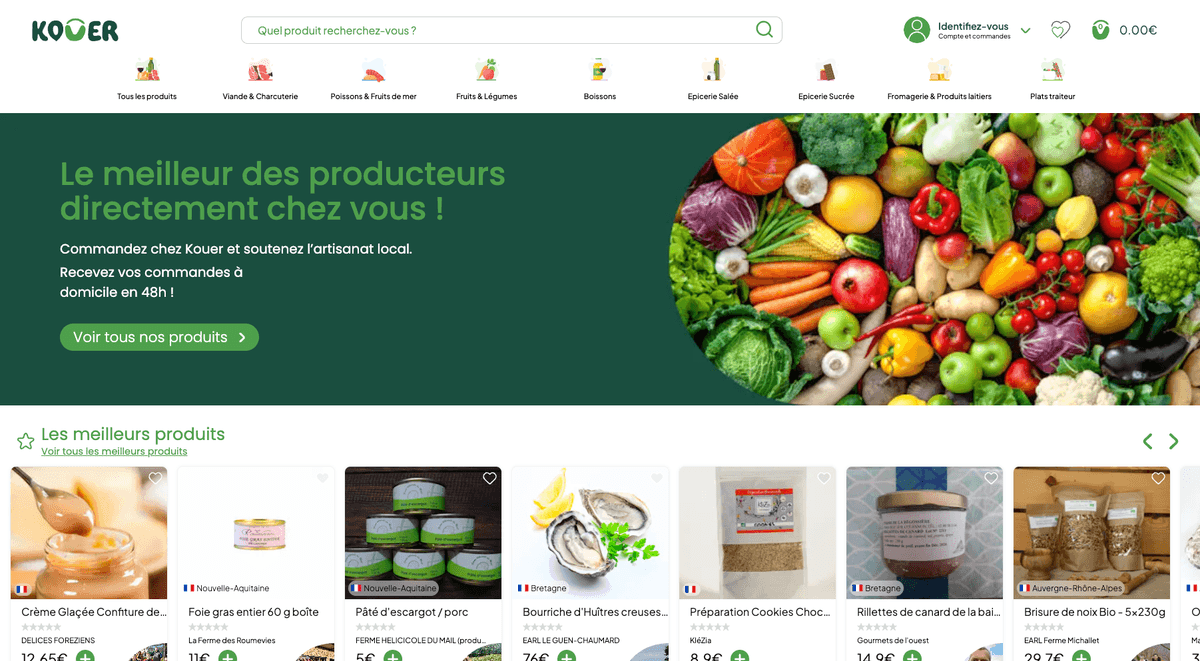 Kouer — Application métier et logistique