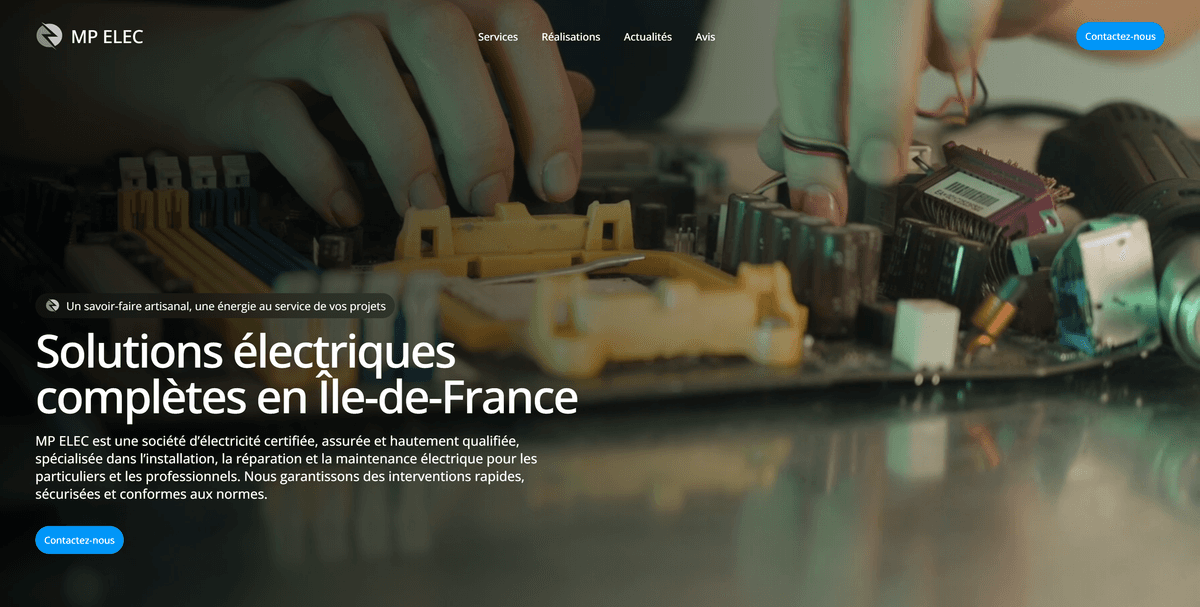 MP ELEC — Solutions électriques et électroniques